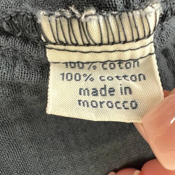 HARTFORD ALTERNATIVE CLASSICS Gray Cotton Gauze Button Down Long Sleeve Shirt 2 - Picture 7 of 8